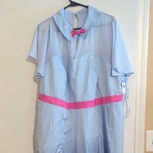 Disney Light Blue Dress with Pink Accents